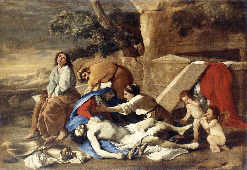 POUSSIN, Nicolas Lamentation over the Body of Christ af